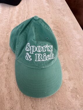 Sporty & Rich Embroidered Logo Cap